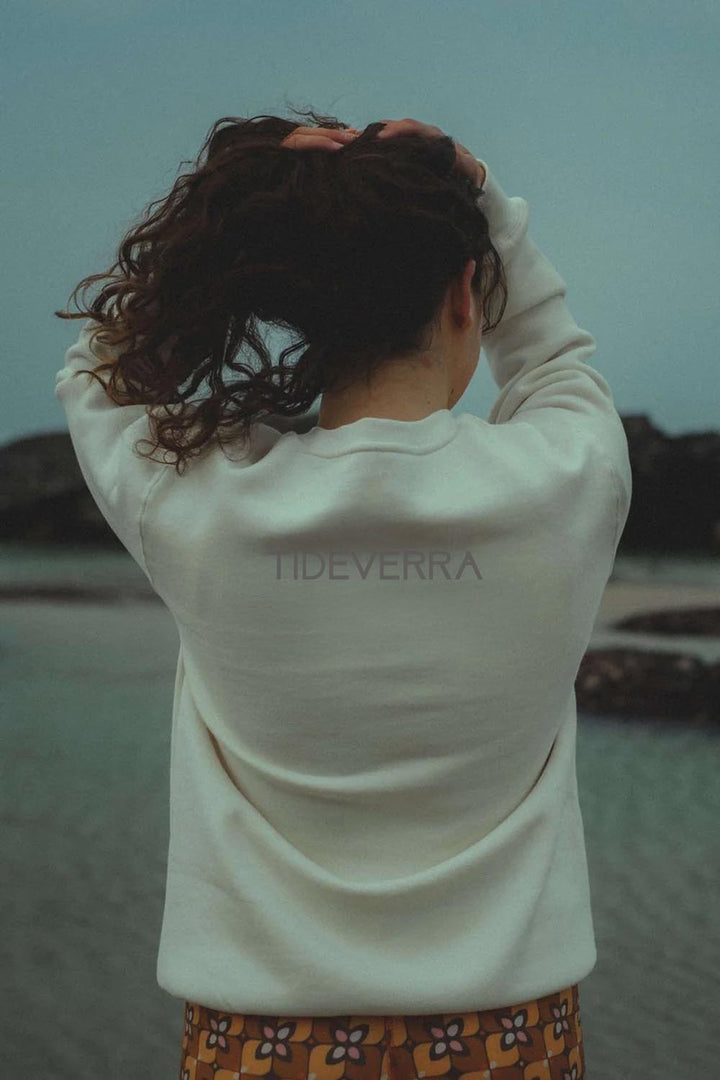 Tideverra Womens Crew Sweatshirt - Cream