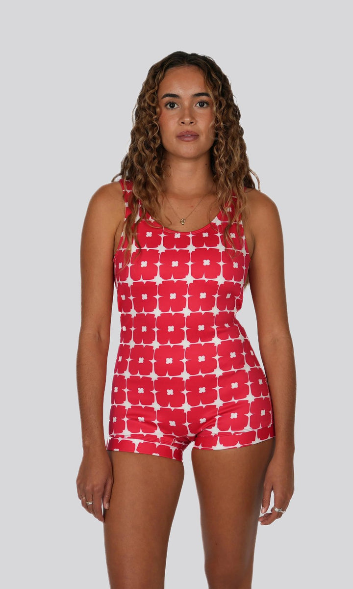 Winki Lola Cherry - Boyleg 1mm Neoprene One Piece Swimsuit